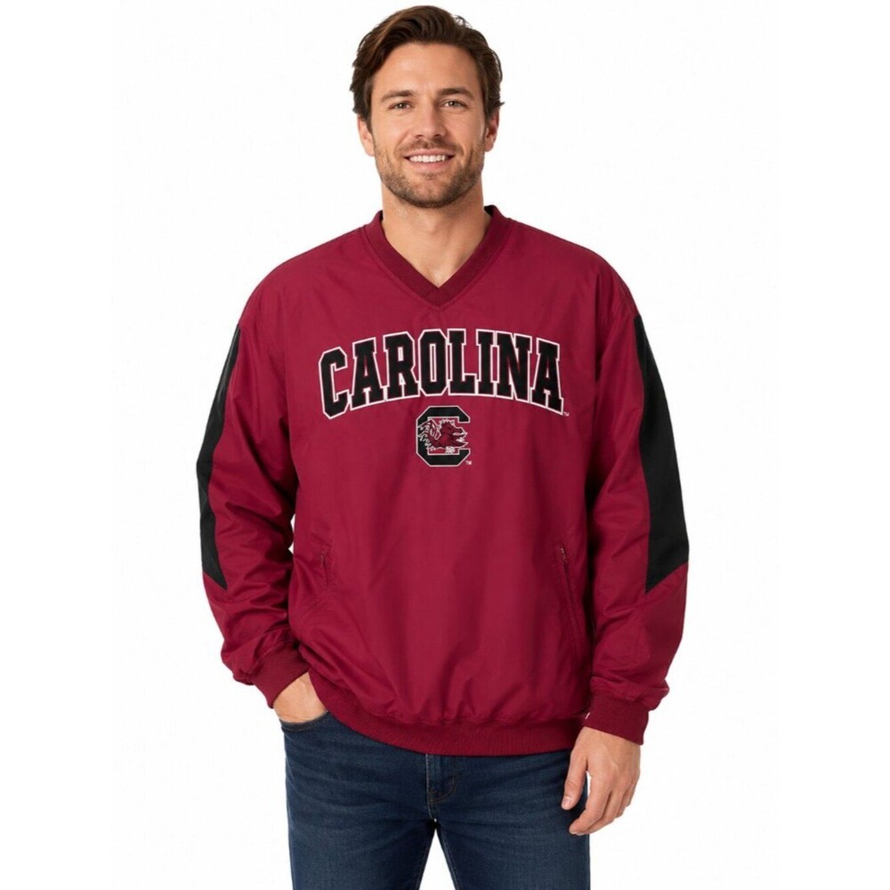 Colosseum South Carolina Gamecocks V-Neck Pullover Jacket XL